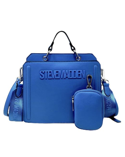 Steve Madden Blue Bevelyn Convertible Crossbody Bag