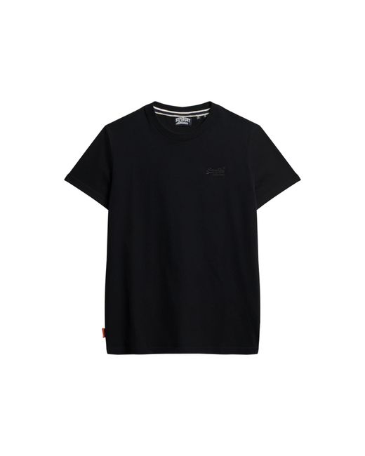 Superdry Black Embroidered T-shirt