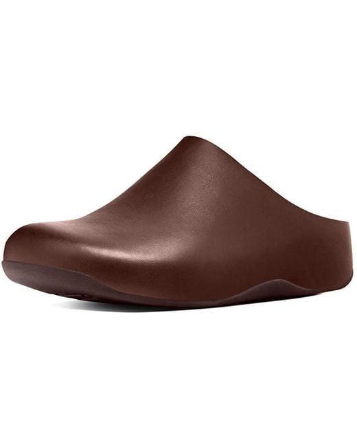 Fitflop Brown Shuv Leather Clog