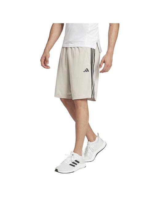 Adidas Train Essentials Piqué 3-Streifen Shorts in White für Herren