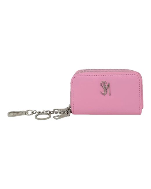 Steve Madden Pink 's Bmartaa Clip On Wallet With Keyring