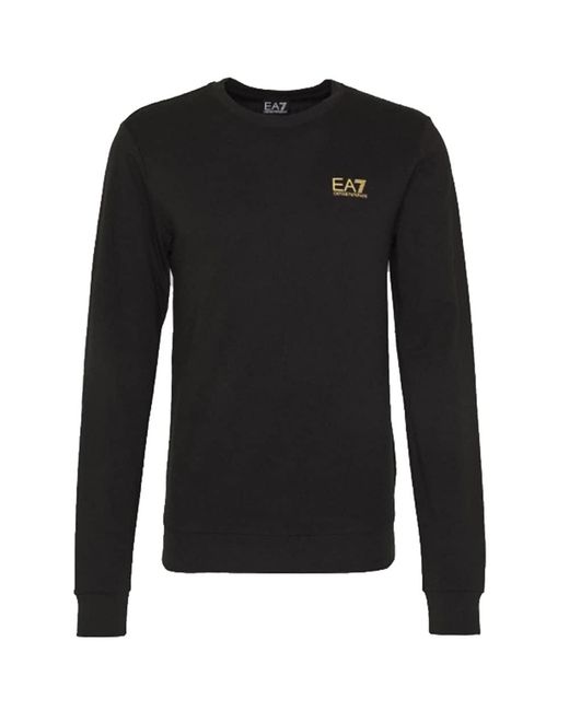 Emporio Armani EA7 Long Sleeve T-Shirt Black/Gold 2XL für Herren