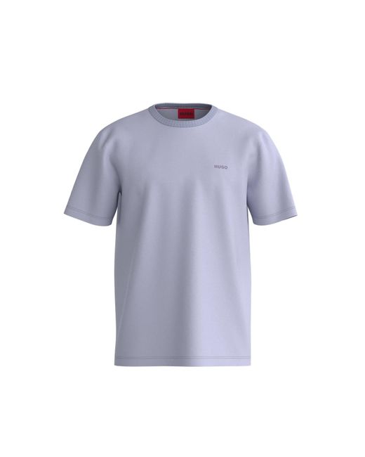 HUGO Blue Small Logo Short Sleeve T-shirt for men