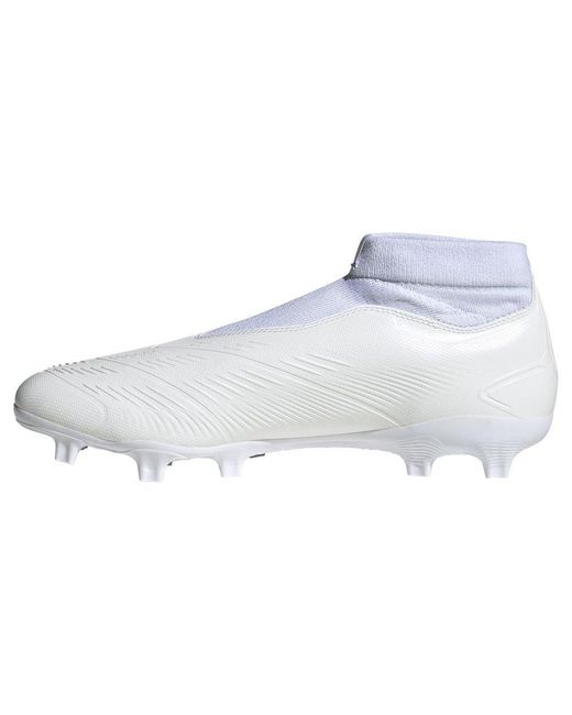 Adidas White Predator League Laceless Fg Football Boots Eu 42