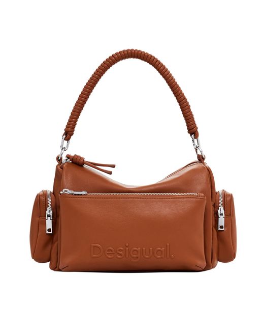 Desigual Brown Bag_Half Habana Camel