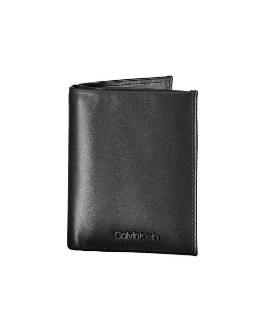 Calvin Klein Black Set Bifold 6cc W/coin Wallets for men