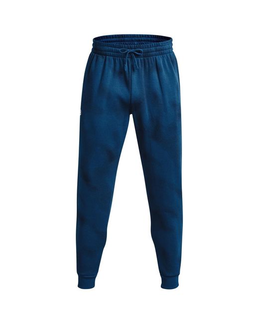 Under Armour Blue S Rival Fleece Printed Joggers, for men