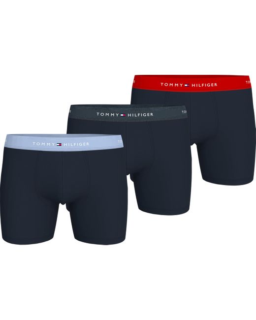 Tommy Hilfiger 3p Boxer Brief Wb Um0um02765 in het Blue voor heren