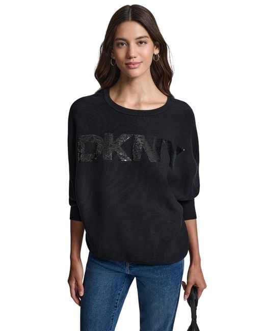 DKNY Black Jeans Sweater