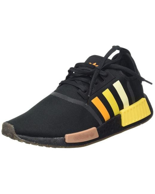 adidas nmd r1 core black active gold