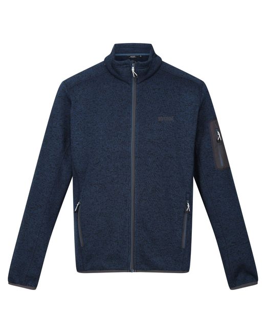 Regatta Blue S Newhill Full Zip Breathable Fleece Jacket for men