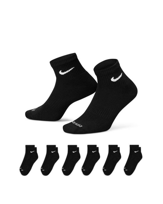 Nike Everyday Plus Cushioned Training Ankle Socks Black