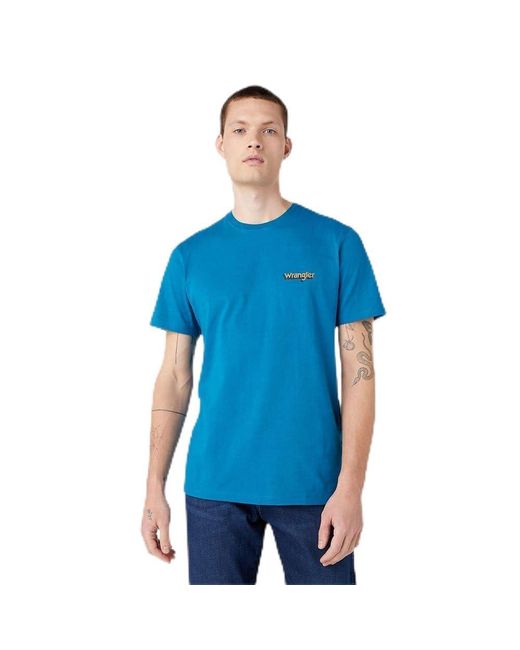 Wrangler Blue Graphic Logo Tee T-shirt for men