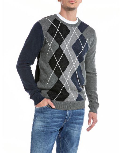 Uk2513 Sweater Replay pour homme en coloris Gray