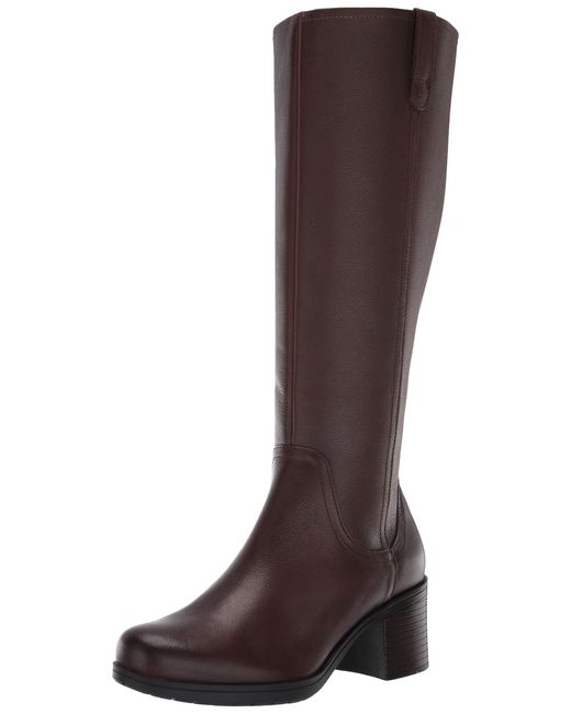clarks brown knee high boots