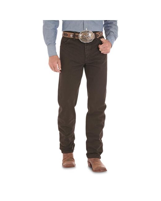 Wrangler 's 13MWZ Cowboy Cut Original Fit Jean in Gray für Herren