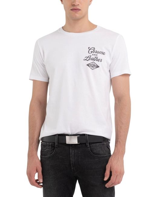 Replay White M6645 T-shirt for men