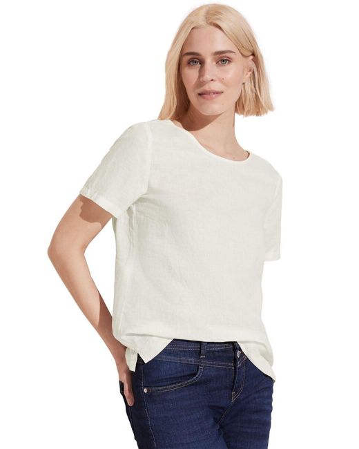 Street One Sommer Bluse off white,46