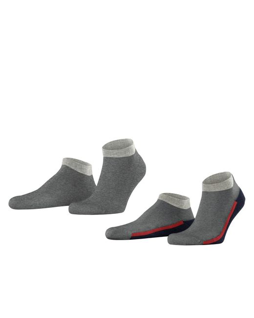Esprit Metallic Falke Sporty Mesh 2-pack Organic Cotton Short Patterned Multipack 2 Pairs Socks for men