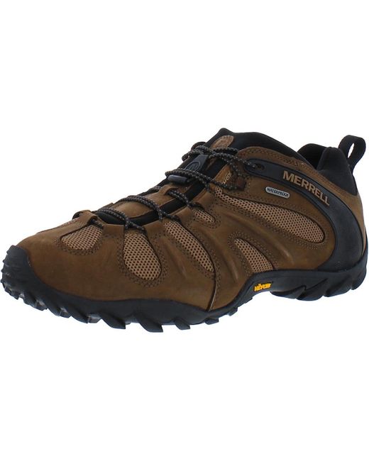 Merrell Chameleon 8 Stretch Waterproof Hiking Shoe in Brown for Men | Lyst