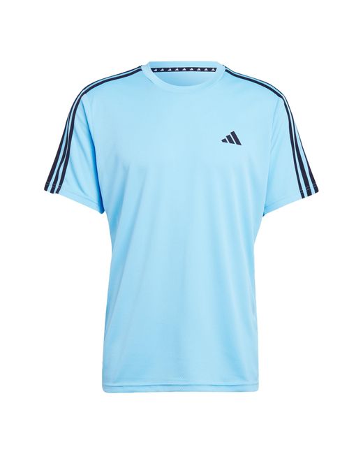 Train Essentials 3-Stripes Training tee Camiseta Adidas de hombre de color Blue