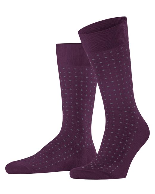 Falke Purple Tiago M So Fil D'ecosse Cotton Plain 1 Pair Socks for men