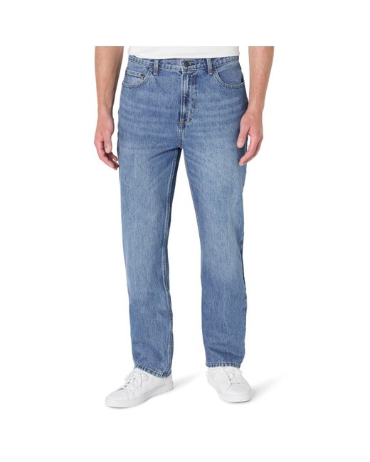 Pantalones Vaqueros de Corte Holgado Hombre Amazon Essentials de hombre de color Blue