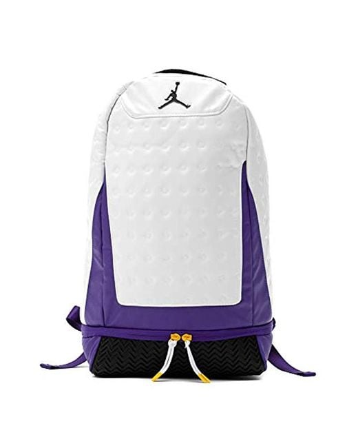 Nike Multicolor Air Jordan Retro 13 Backpack (one Size, White/purple) for men