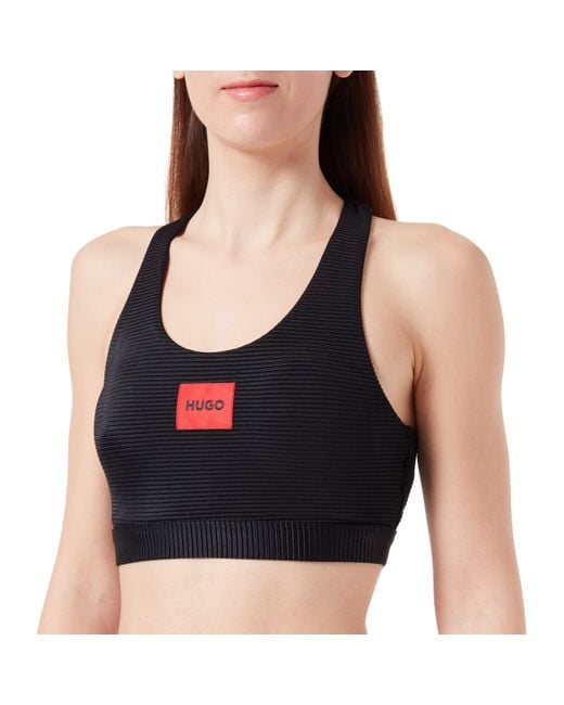 HUGO Red Label Bikini Top Bralette in Black Lyst UK