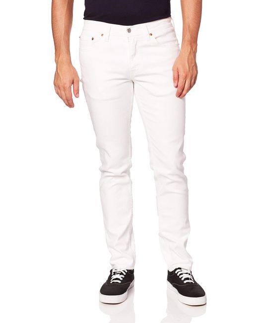 Levi's Denim 511 Slim Jeans in White for Men - Save 31% - Lyst
