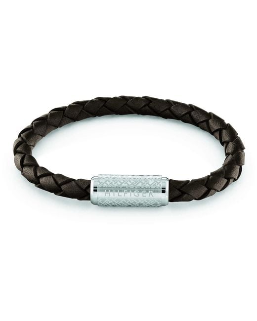 Eplore The Braid Bracelet en cuir pour homme 2790479 Tommy Hilfiger pour homme en coloris Black