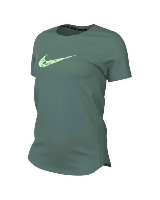Damen One Swsh Hbr Dri-fit Short-Sleeve Top Haut Nike en coloris Green