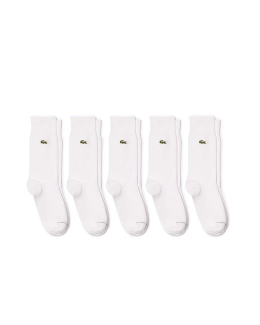 Lacoste White Socken