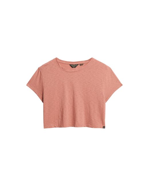 T-shirt court ample pour femme C4-Basic T-shirt non imprimé Superdry en coloris Pink
