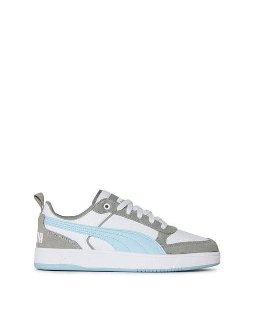 PUMA Blue S Dribble Sd Court Trainers Adults White/silver 9