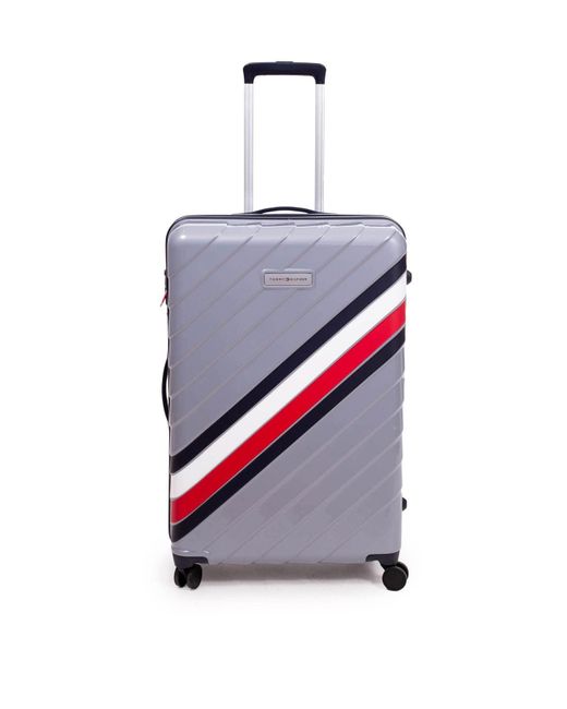 Tommy Hilfiger Gray Large Trolley With Logo