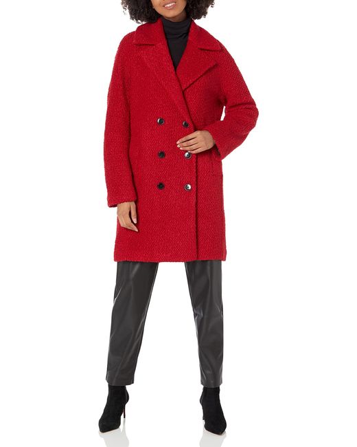 Desigual Red London Coat