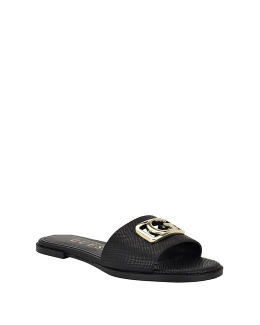 Guess Black Adrinna Flat Sandal