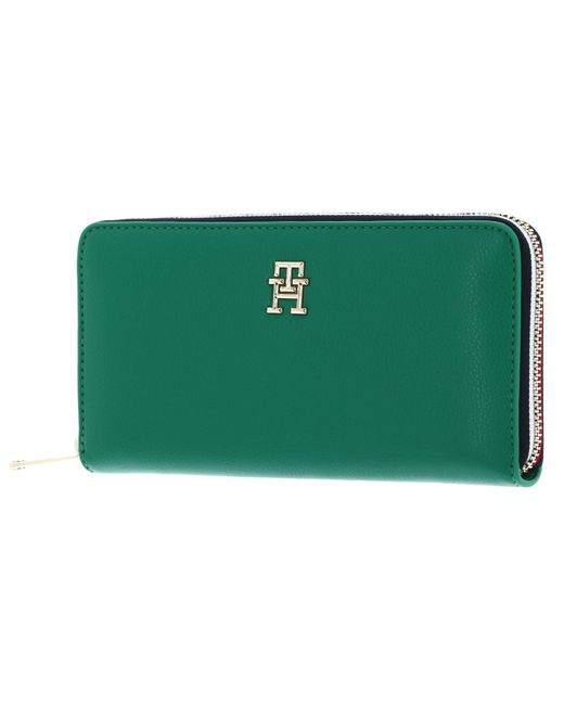 Tommy Hilfiger Th Essential Sc Zip Around Corp Wallet L Olympic Green