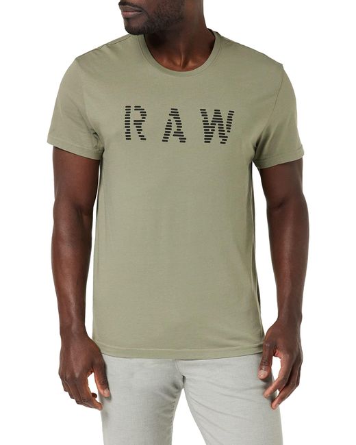 G-Star RAW Raw T-shirt in het Green voor heren
