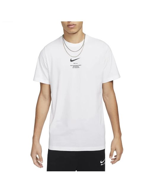 Nike Big Swoosh T-Shirt in White für Herren