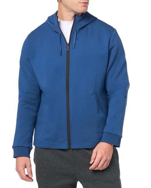 Reebok Blue Activ Collection Dreamblend Full-zip Hoodie Sweatshirt for men