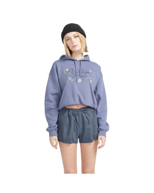 Volcom Blue Stone Def Elastic Waist 2" Inseam Drawcord Shorts