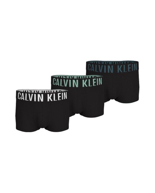Low Rise Trunk 3PK Bermuda di Calvin Klein in Black da Uomo