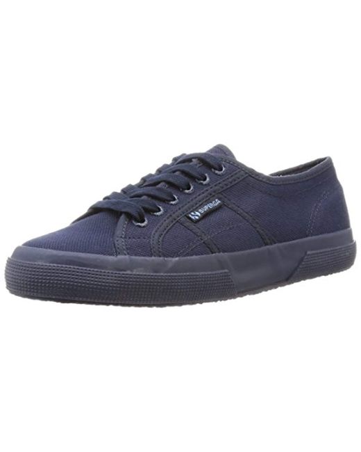 Superga Unisex Adults 2750 Cotu Classic Low Top Trainers In Blue