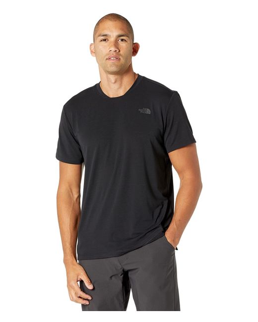 The North Face Black Short Sleeve Wander Tee for men