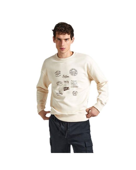 Roope Sweatshirt XL di Pepe Jeans in White da Uomo