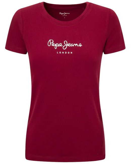 New Virginia Ss N di Pepe Jeans in Red