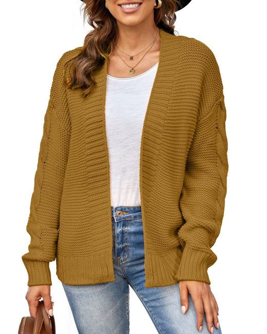 womens chunky cotton cardigan