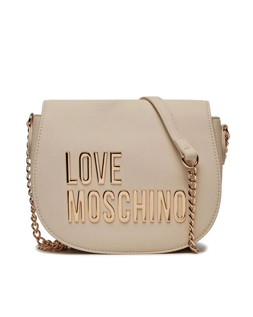 Love Moschino Natural Saddle Bag Bold Love 4194 Ivory One Size